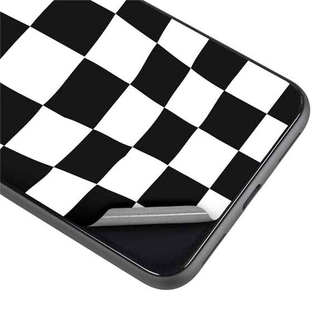 Black and White Zoomed Checkerboard Google Pixel 4 XL Skin